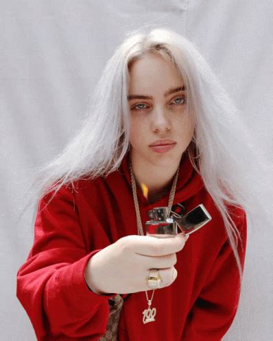 Billie Eilish Red GIF .